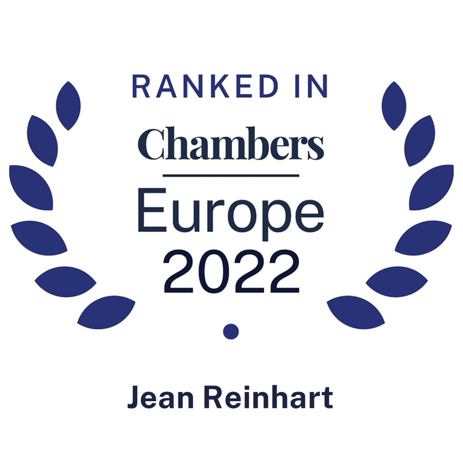 Jean Reinhart • Reinhart Marville Torre • Ranked in Chambers Europe 2022
